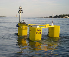 Evopod on Tees Barrage